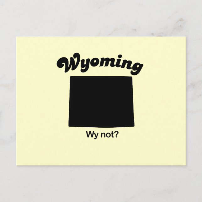 Carte Postale Wyoming - Pourquoi pas (Devant)