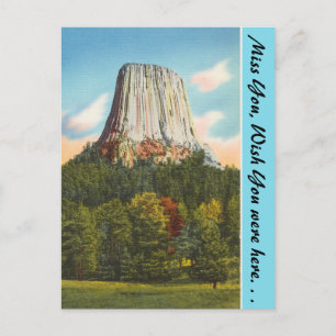 Carte Postale Wyoming, tour du diable