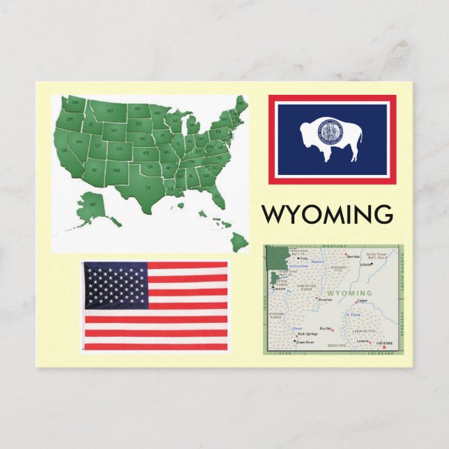 Carte Postale Wyoming, USA (Devant)