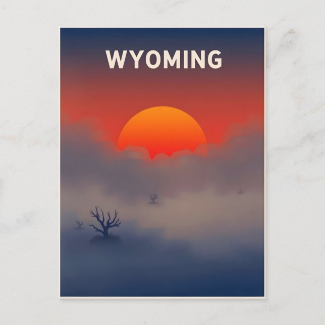 Carte postale Wyoming vintage (Devant)