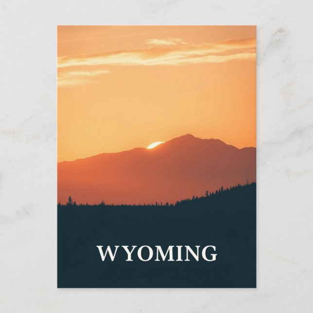Carte postale Wyoming vintage (Devant)