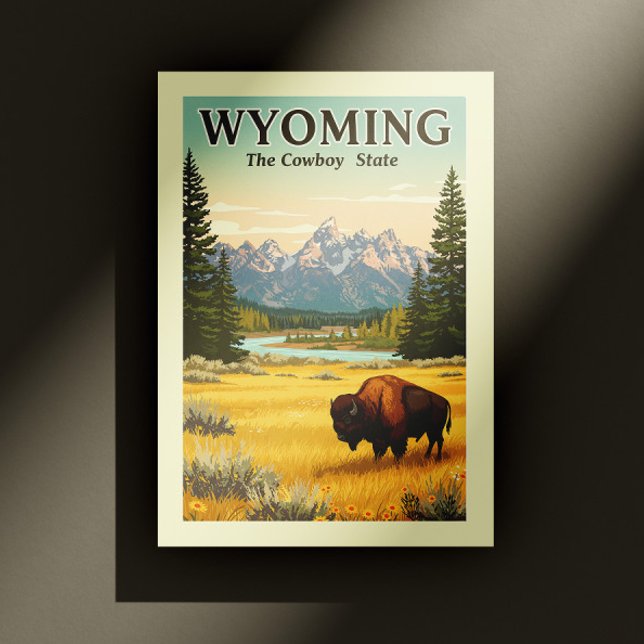 Carte Postale Wyoming vintage (Créateur téléchargé)