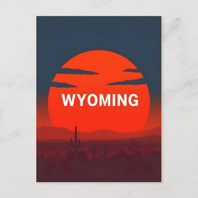 Carte postale Wyoming vintage (Devant)