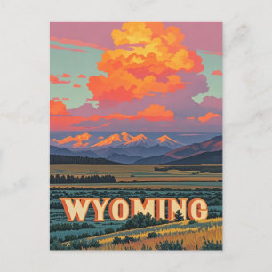 Carte Postale Wyoming vintage