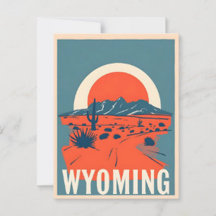 Carte postale Wyoming vintage