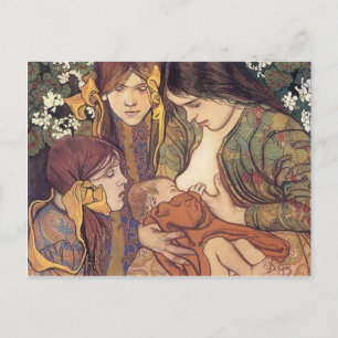 Carte Postale Wyspianski, maternité, 1905