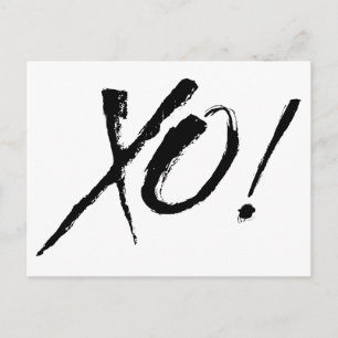 Carte Postale X&O Embrasages Et Baisers Aimer Noir & Blanc