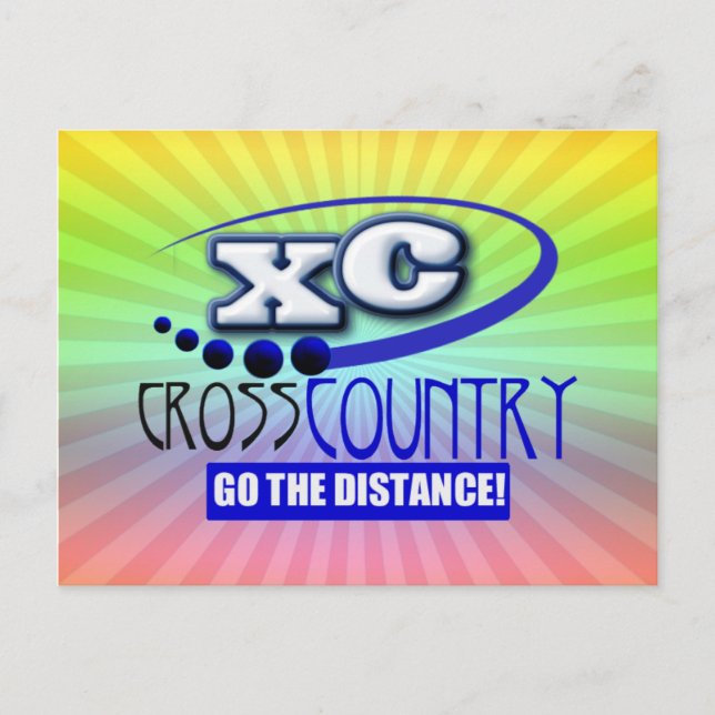CARTE POSTALE XC CROSS PAYS ALLER À LA DISTANCE (Devant)