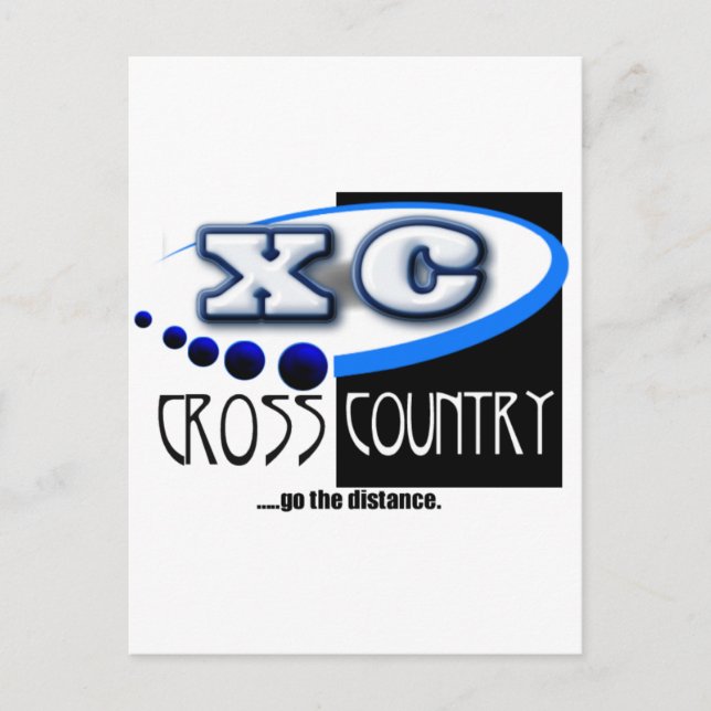 Carte Postale XC MOTTO - Distance - PAYS (Devant)