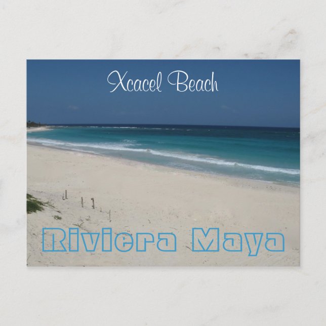 Carte postale Xcacel Beach (Devant)