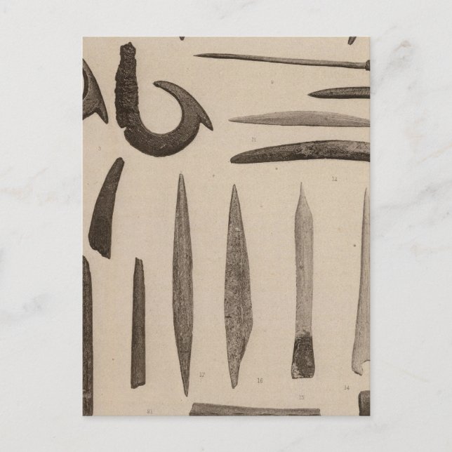 Carte Postale XI Articles d'os, Californie du Sud (Devant)