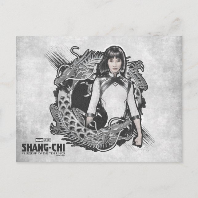 Carte Postale Xialing Dragon Watercolor (Devant)