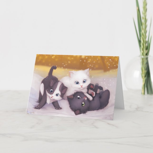 Carte postale Xmas Kittens (Devant)
