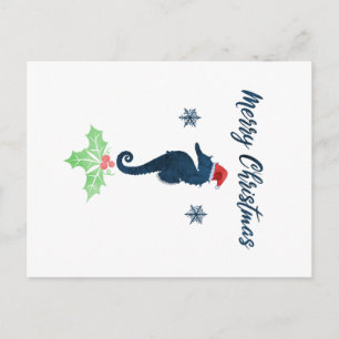 Carte Postale Xmas Seahorse