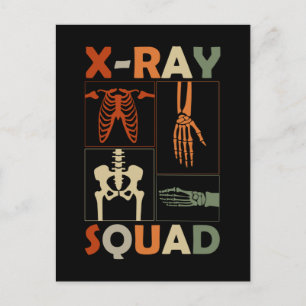 Carte Postale Xray Skeleton Bones Radiologiste drôle Radiologie