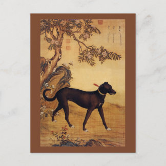 Carte Postale Xueluzhua ~ 雪 卢 爪 ~Greyhound ~Giuseppe Castiglione