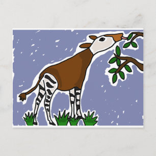 Carte Postale XX- Caricature d'art okapi