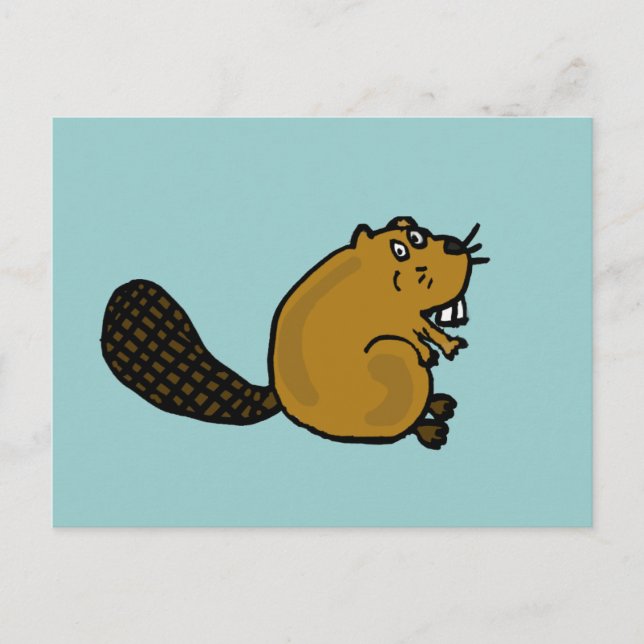 Carte Postale XX- Carton de castor Hilarious (Devant)