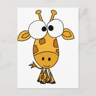 Carte Postale XX- Drôle Carton de Giraffe