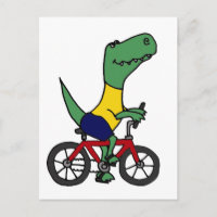 XX- Funny T-rex Dinosaur vélo d'équitation