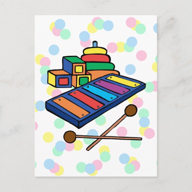 Carte Postale Xylophone (Devant)