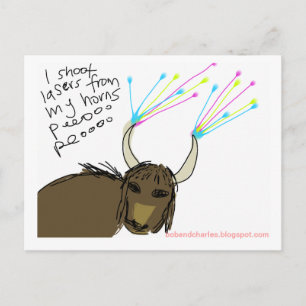 Carte Postale Yak cosmique #3