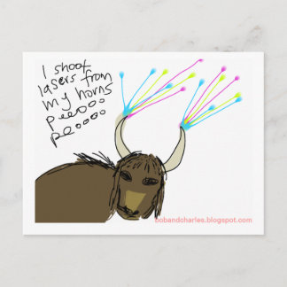 Carte Postale Yak cosmique #3