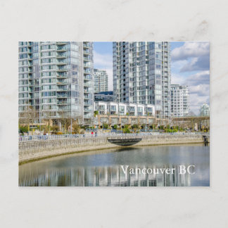 Carte Postale Yaletown City près de la plage Vancouver BC