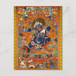 Carte Postale Yama divinité bouddhiste tibétaine