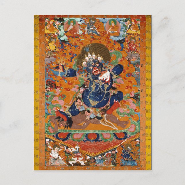 Carte Postale Yama divinité bouddhiste tibétaine (Devant)