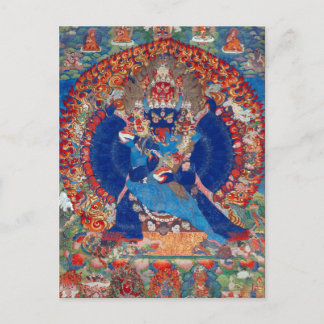 Carte Postale Yamantaka Vajrabhairava Déité bouddhiste Tibétaine