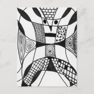 Carte postale "Yappy Dog" Abstract Design
