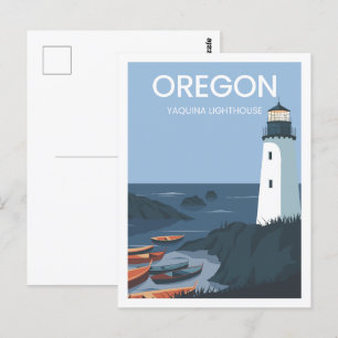 Carte Postale Yaquina Lighthouse Oregon USA Travel Place