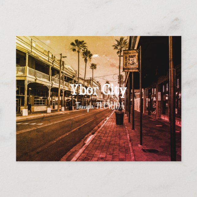Carte Postale Ybor City, Tampa FLORIDA (Devant)