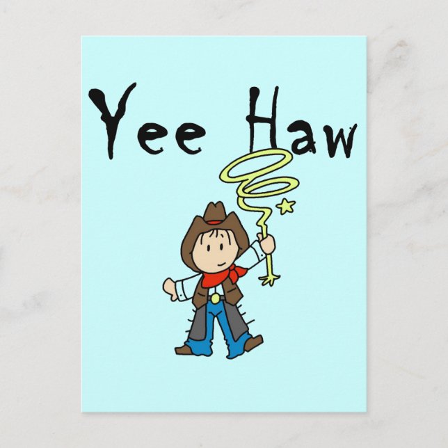 Carte Postale Yee Haw Cowboy Tshirts et cadeaux (Devant)