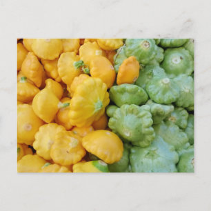 Carte Postale Yellow and Green Acorn Squash