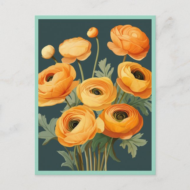 CARTE POSTALE YELLOW FLOWERS #2 (Devant)