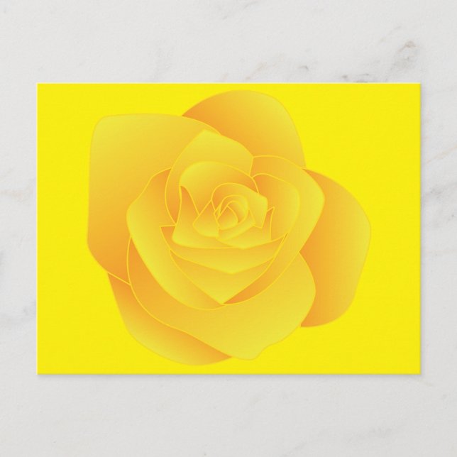 Carte Postale Yellow Rose (Devant)