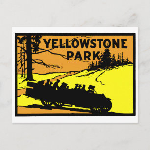 Carte Postale Yellowstone Park 1920