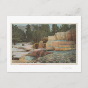 Carte Postale Yellowstone, vue de la terrasse de l'ange