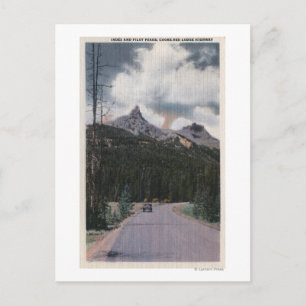 Carte Postale Yellowstone, WY - Index & Pilot Peaks, Cooke