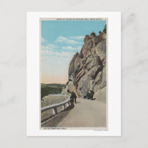 Carte Postale Yellowstone, WYVacationers, Old Car, Near