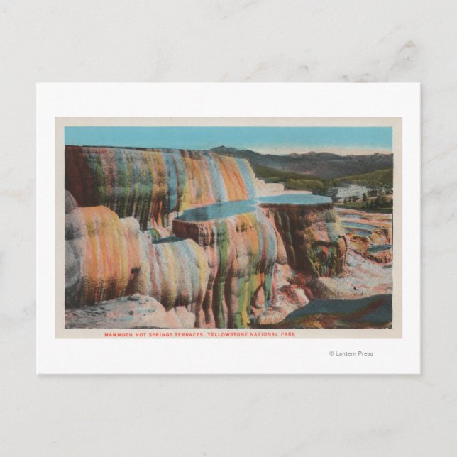 Carte Postale Yellowstone, WYView de Mammoth Hot Springs (Devant)