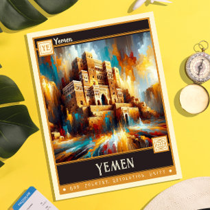 Carte Postale Yémen   Peinture Vintage