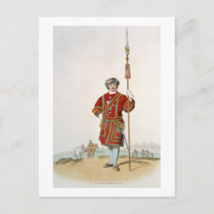 Carte Postale Yeoman de la Garde du Roi, du 'Costume de Grand