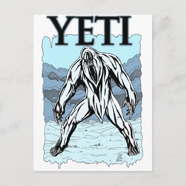 Carte Postale Yeti (Devant)