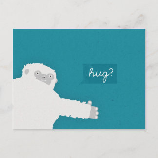 Carte Postale Yeti Hug