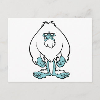 Carte Postale Yeti mécontent
