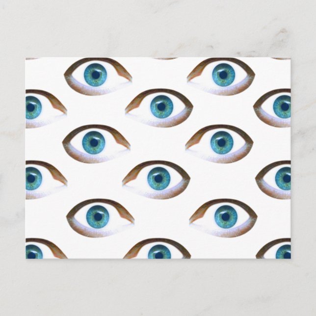 Carte Postale yeux bleus (Devant)