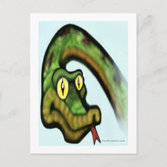 Carte Postale Yeux de serpent (Devant)